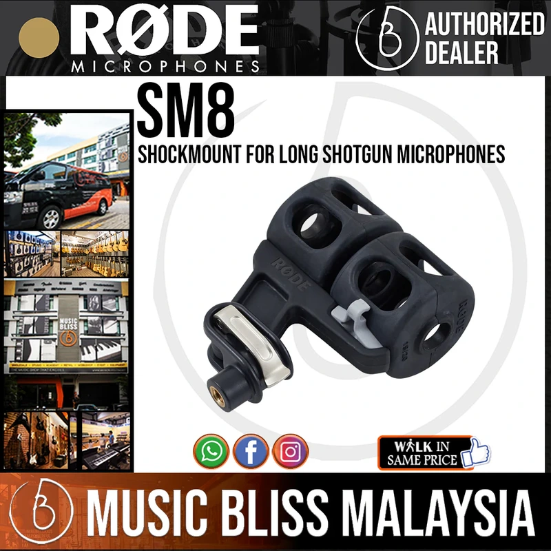 Rode SM8 Shockmount for Long Shotgun Microphones