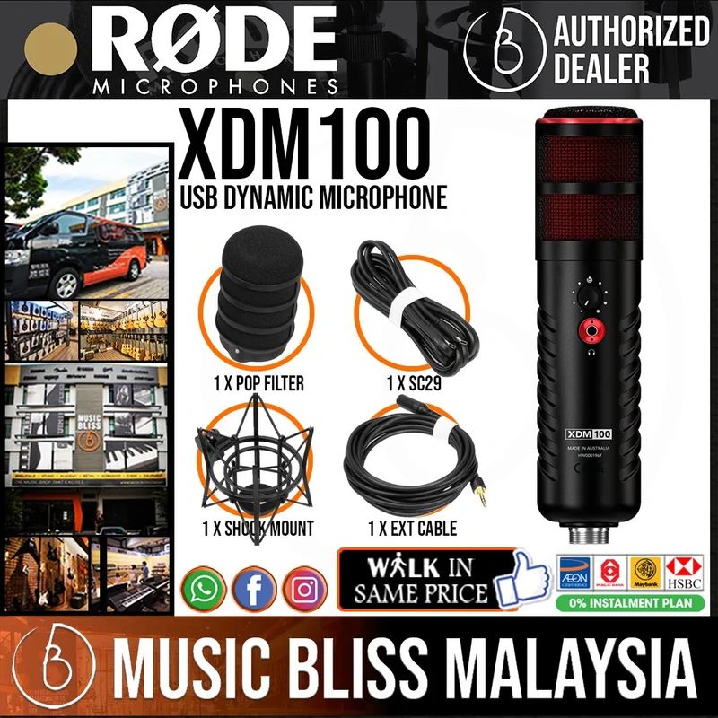 Rode XDM-100 Dynamic USB-C Microphone (XDM100) [2 Years Warranty]