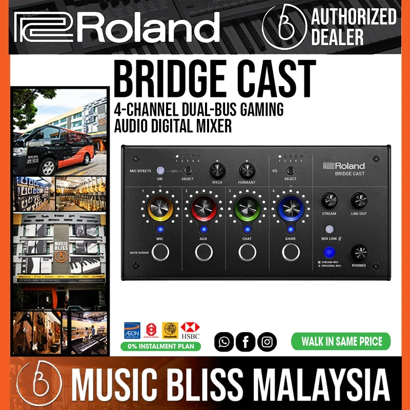 Roland Bridge Cast Dual-bus Gaming Audio Mixer