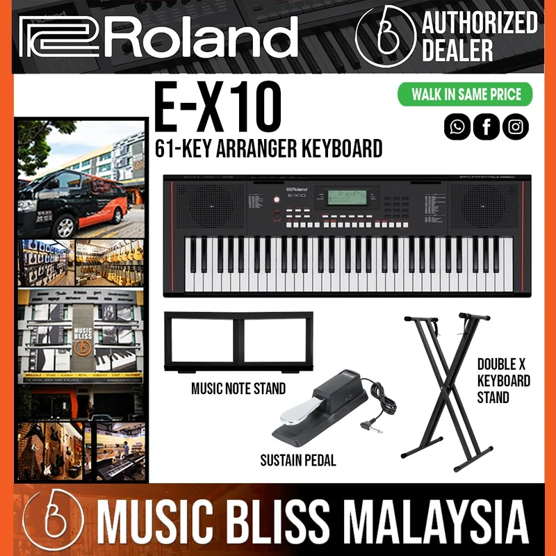 Roland E-X10 61-Key Arranger Keyboard