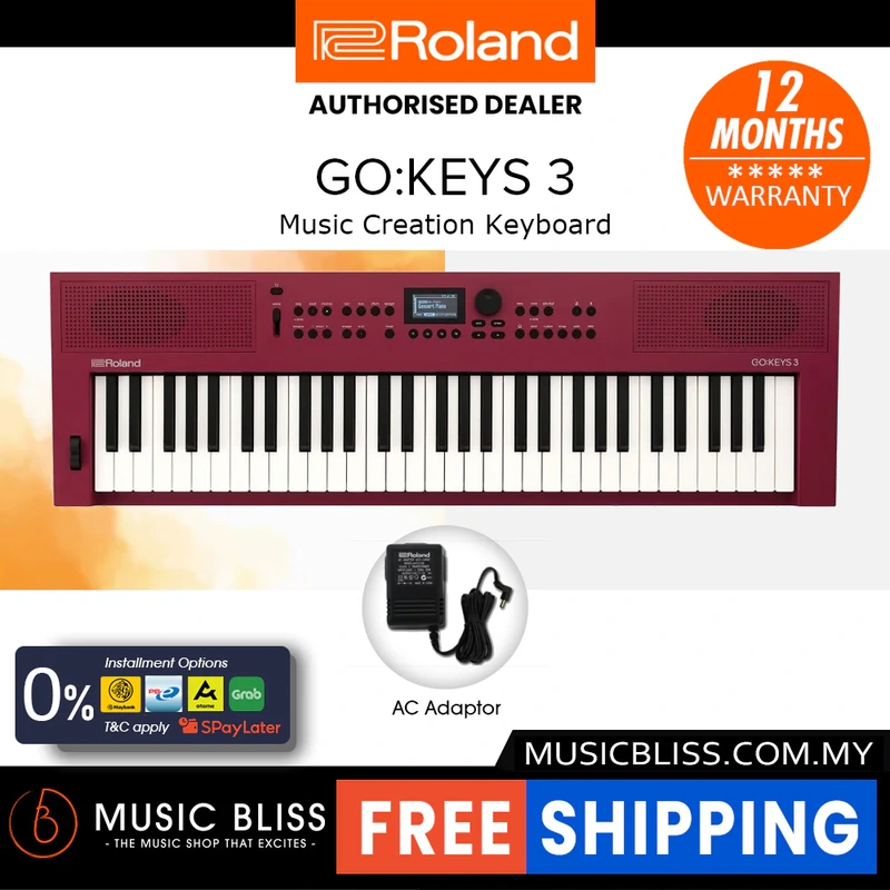 Roland GO:KEYS 3 Keyboard - Red