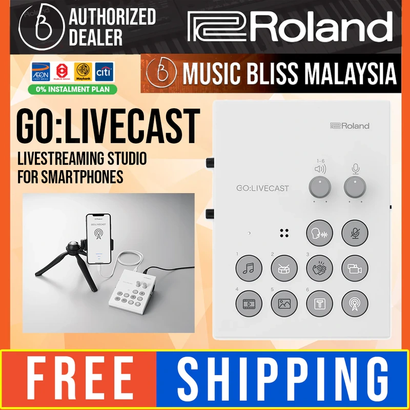 Roland GO:LIVECAST Live Streaming Studio for Smartphones