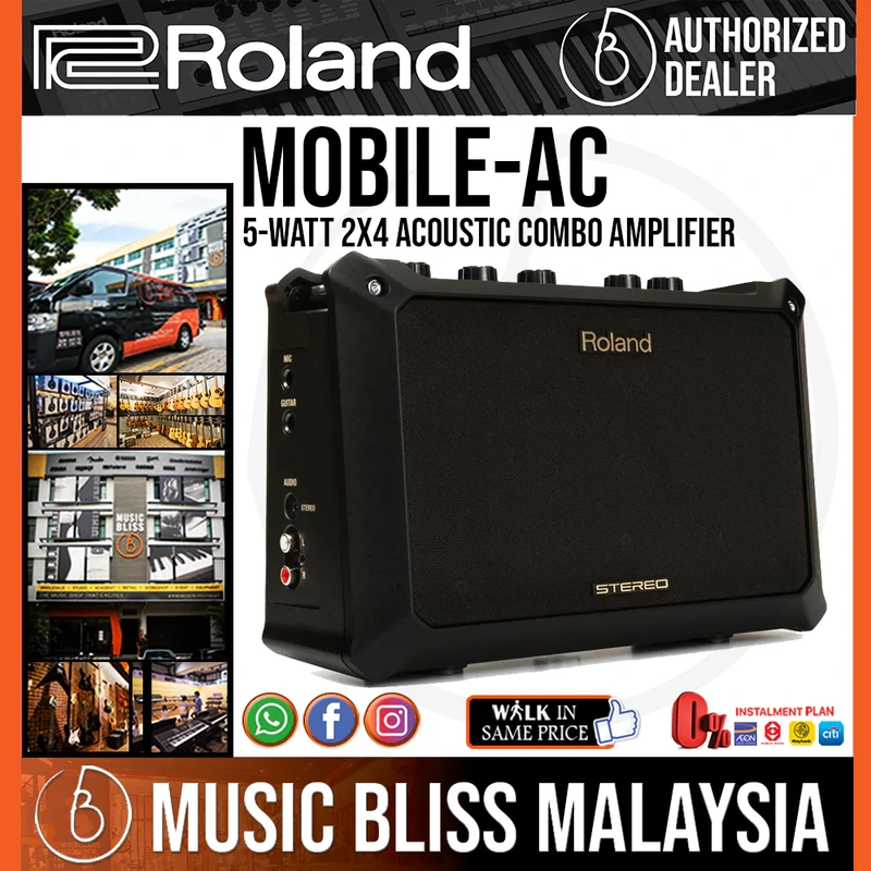 Roland MOBILE AC 5-watt 2x4 Acoustic Combo Amplifier