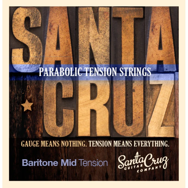 Santa Cruz Parabolic Tension Baritone Guitar Strings, Mid Tension