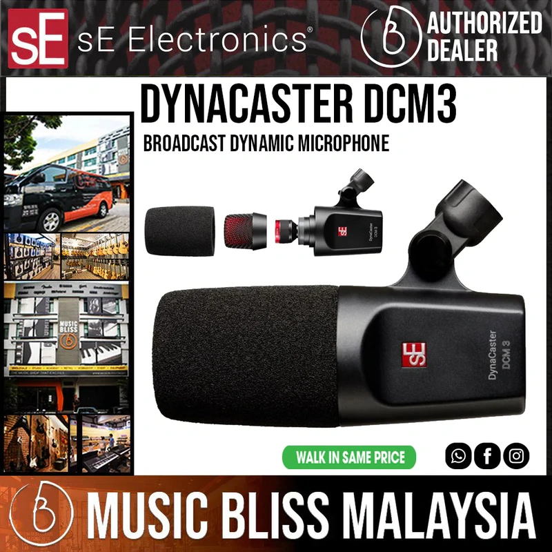 sE Electronics DynaCaster DCM3 Dynamic Broadcast Microphone