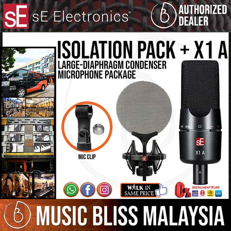 sE Electronics Isolation Pack with SE Electronics X1 A Large-diaphragm Condenser Microphone Package