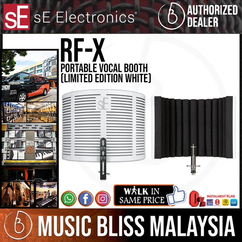 sE Electronics Reflexion Filter X Portable Vocal Booth - Limited Edition White