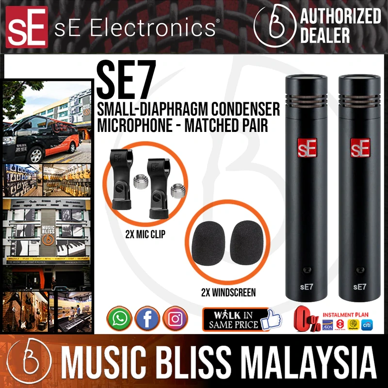 SE Electronics sE7 Small-diaphragm Condenser Microphone - Matched Pair