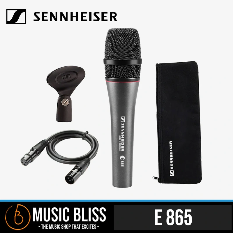 Sennheiser e 865 Handheld Condenser Microphone with Free Mic Cable