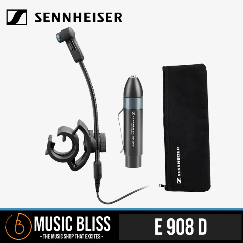Sennheiser e 908 D Clip-on Condenser Microphone for Drums and Percussion