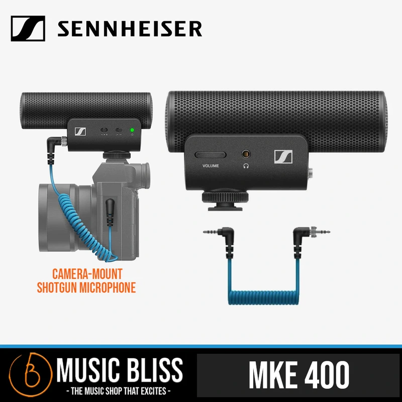 Sennheiser MKE 400 Camera-Mount Shotgun Microphone