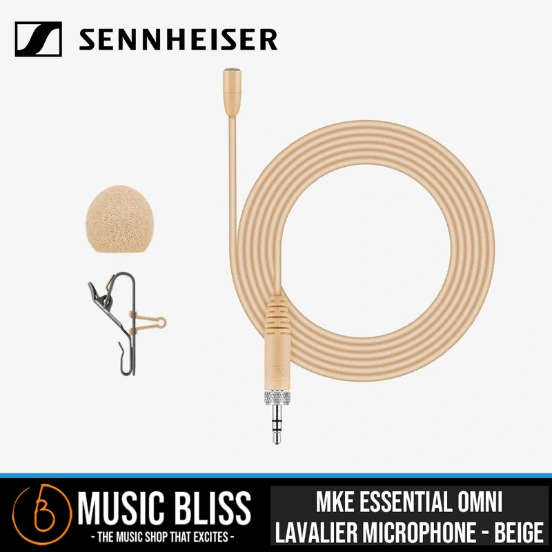 Sennheiser MKE Essential Omni Lavalier Microphone - Beige