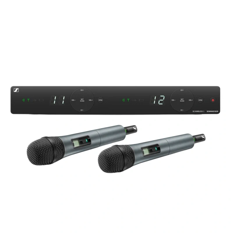 Sennheiser XSW 1-825 Dual-Vocal Set with Two 825 Handheld Microphones (A: 548 to 572 MHz)