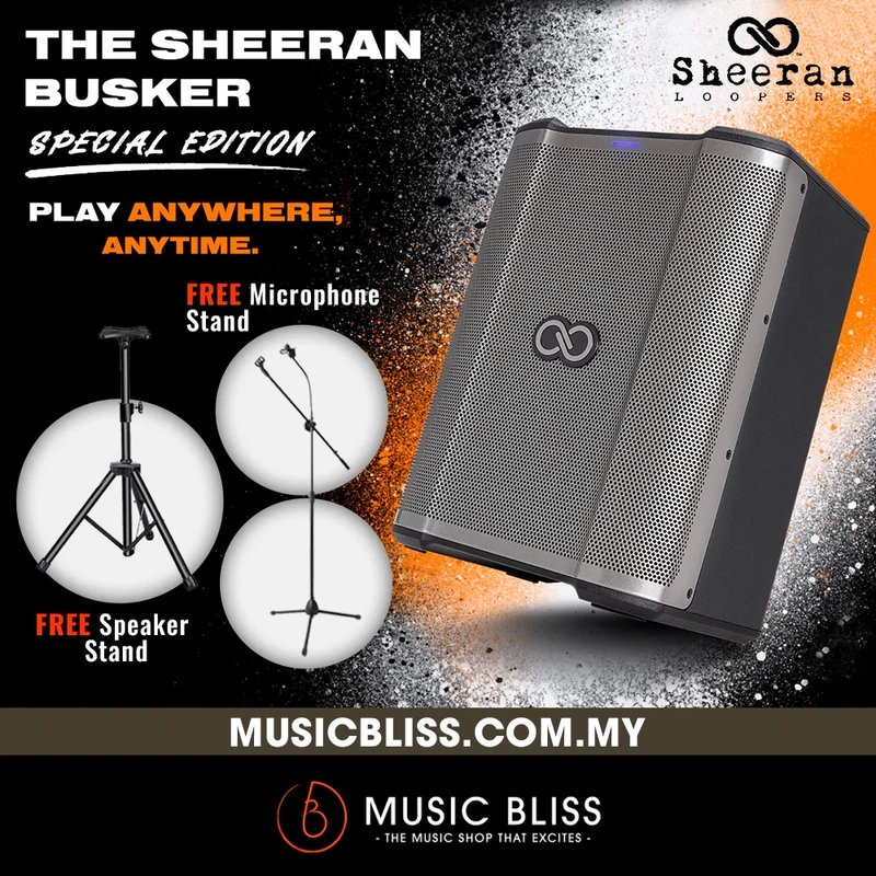 Sheeran Loopers Sheeran Special Edition Busker Portable 200-watt Battery-powered PA Speaker