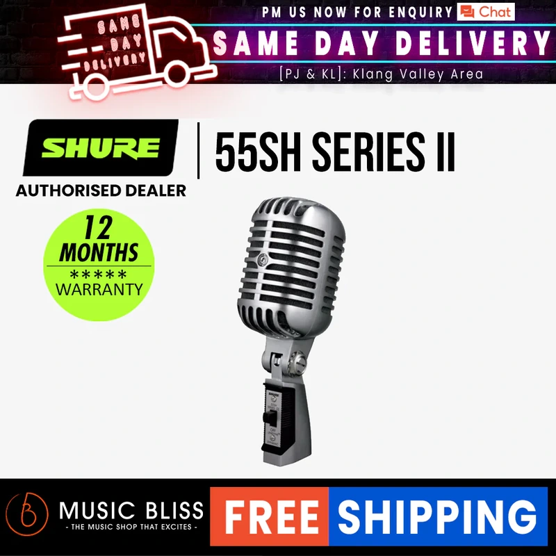Shure 55SH Series II Cardioid Dynamic Vocal Microphone