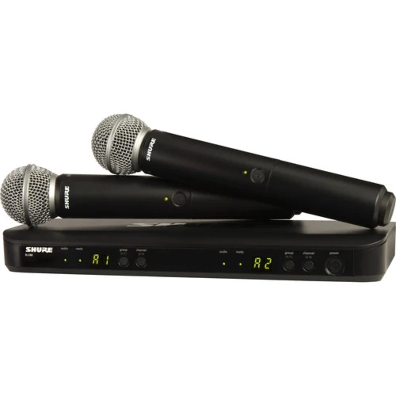 Shure BLX288/SM58-H10 Dual-Channel Wireless Handheld Microphone System