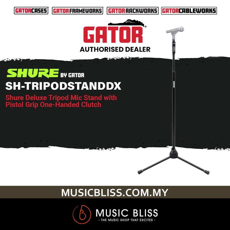 Shure by Gator SH-TRIPODSTANDDX Tripod Microphone Stand