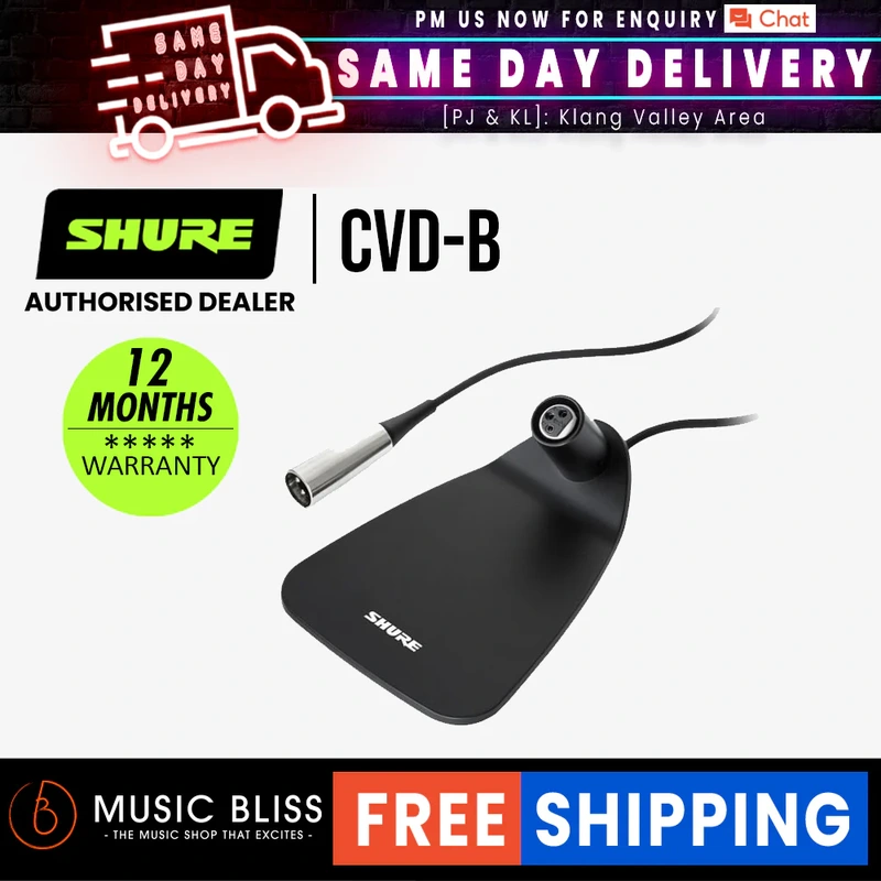 Shure CVD-B Desktop base for Centraverse 12" and 18" Gooseneck Microphone