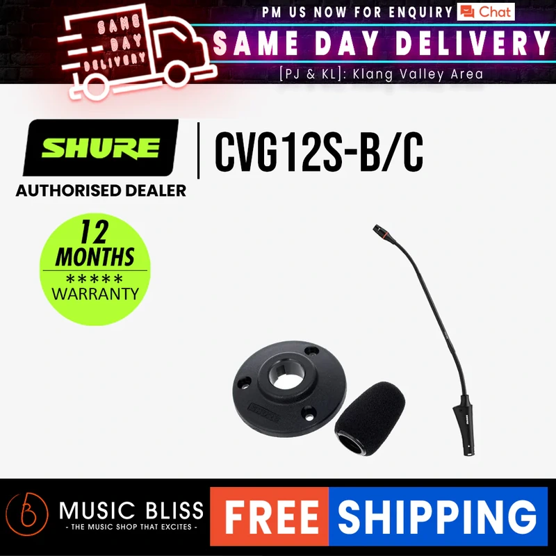 Shure CVG12S-B/C Centraverse Condenser Microphone