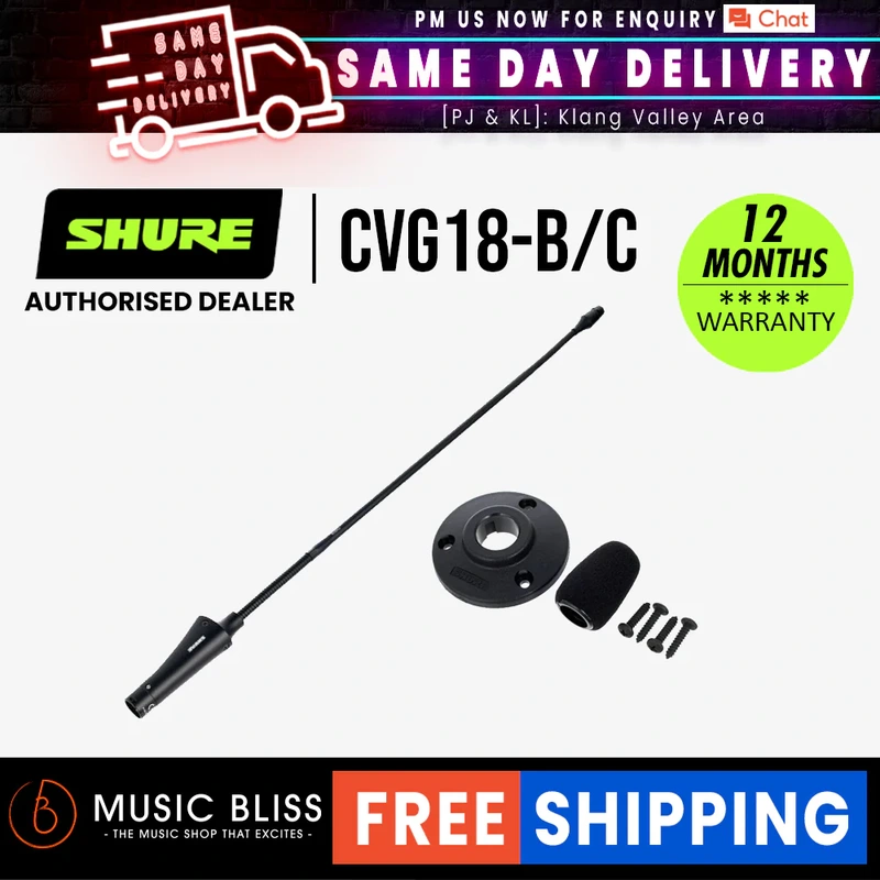 Shure CVG18-B/C Centraverse 18" Gooseneck Condenser Microphone