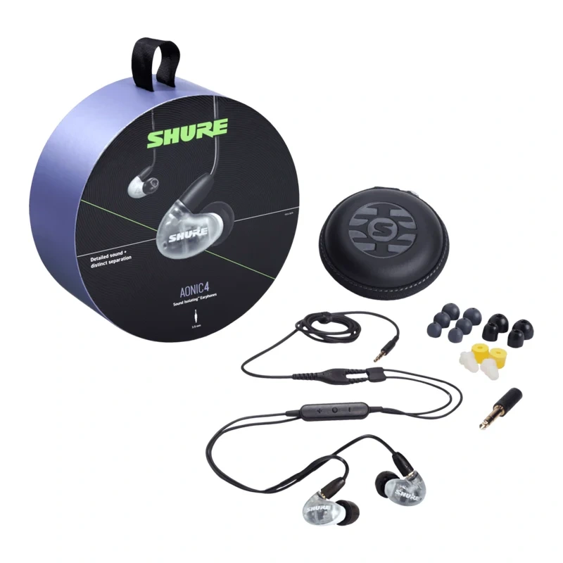 Shure Dual Driver Hybrid AONIC 4 Sound Isolating Earphones - White