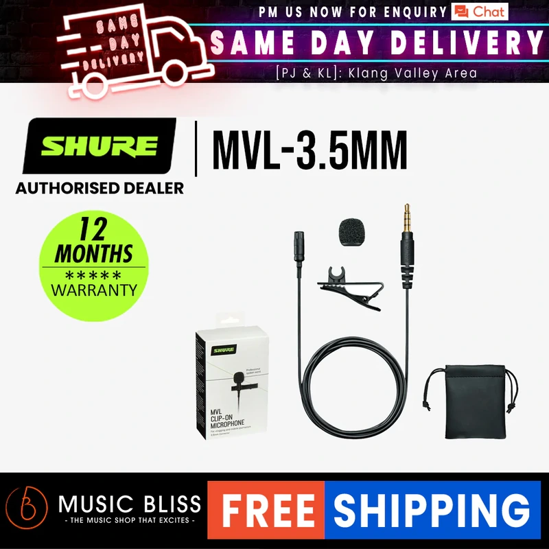 Shure MVL Mobile Lavalier Microphone