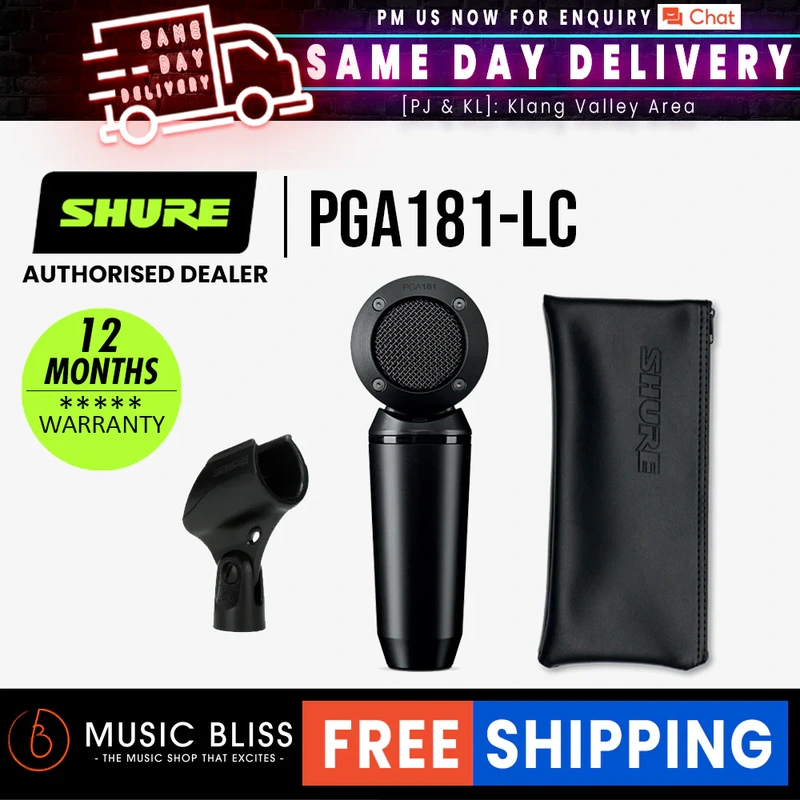 Shure PGA181-LC Side-Address Cardioid Condenser Microphone