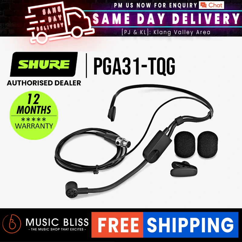 Shure PGA31-TQG Headset Condenser Microphone