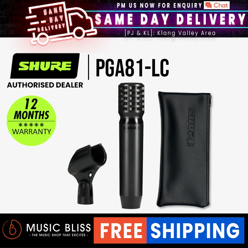 Shure PGA81-LC Small Diaphragm Condenser Microphone