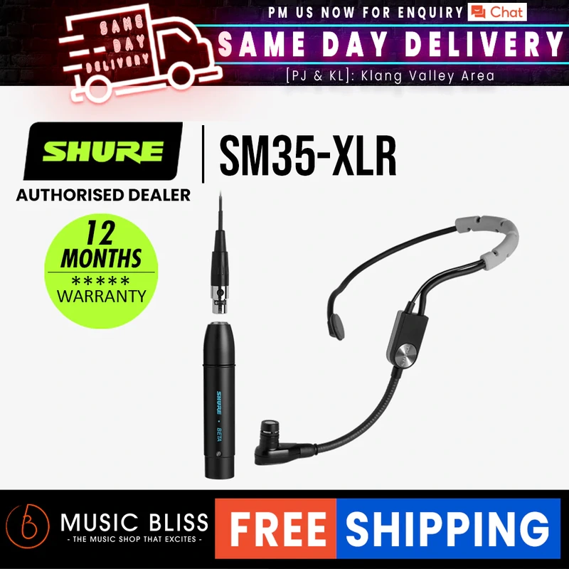 Shure SM35-XLR Performance Headset Condenser Microphone