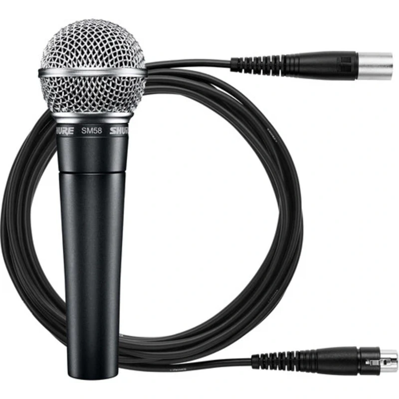 Shure SM58 Cardioid Dynamic Vocal Mic- With XLR Cable