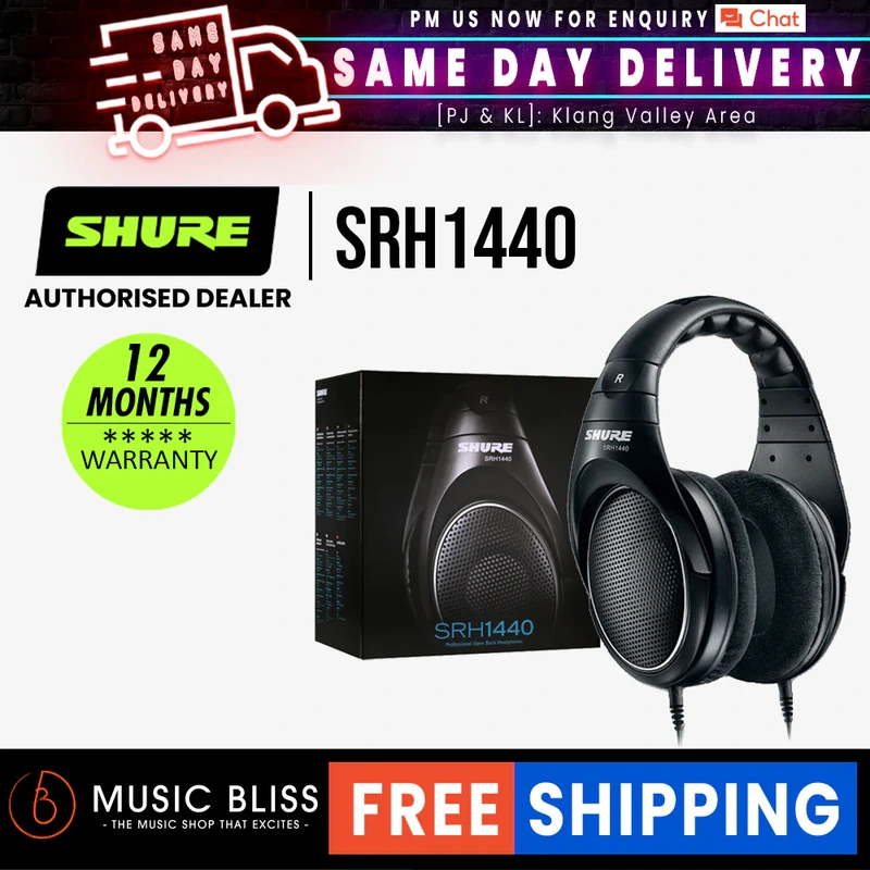 Shure SRH1440 Open-back Pro Studio Headphones