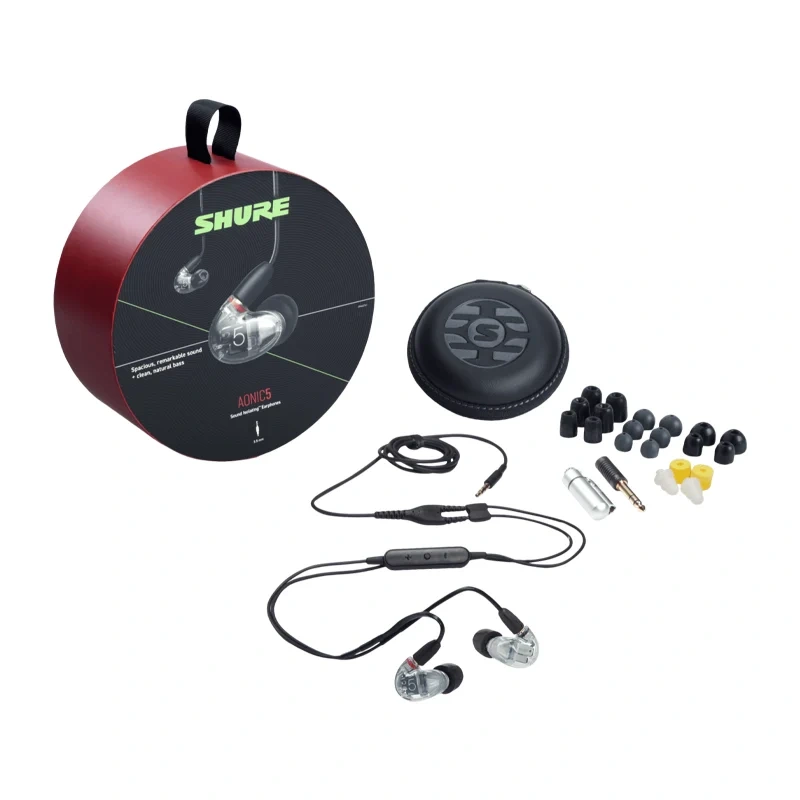 Shure Triple-Driver AONIC 5 Sound Isolating Earphones - Clear
