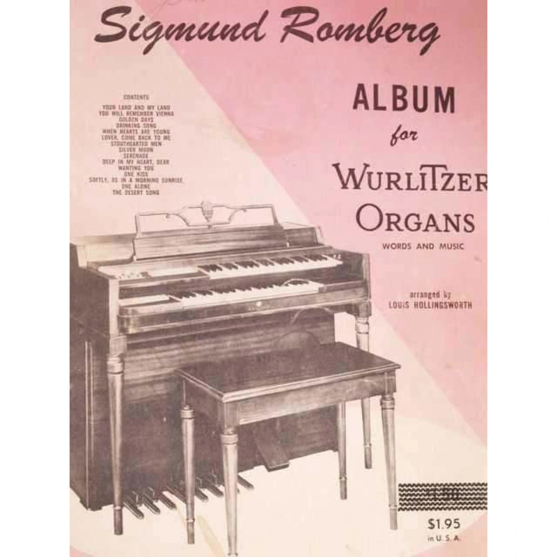 Sigmund Romberg Album for Wurlitzer Organs