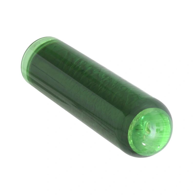Silica Sound 115 Brass N' Glass Bar Slide, Transparent Green