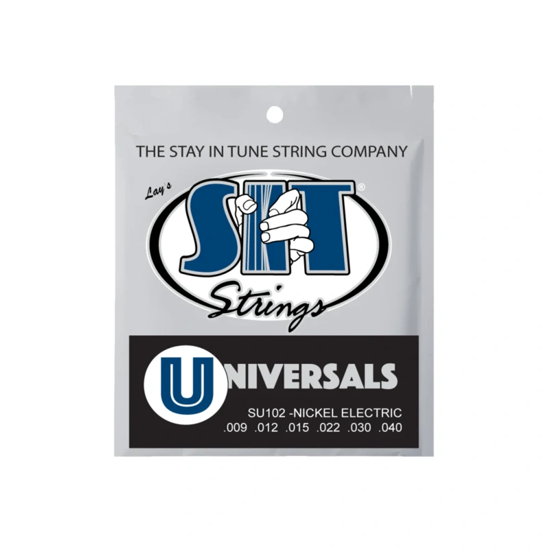 SIT SU102 Universal Balanced Tension Paul Allen Custom Power Wound Electric Set, Extra-Light