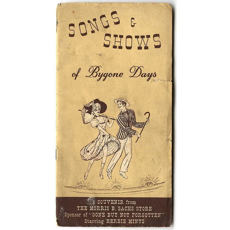 Songs & Shows of Bygone Days (Book)