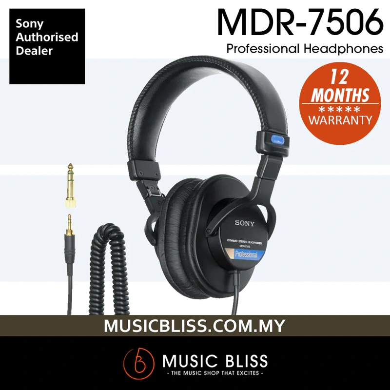 Sony MDR-7506 Closed-Back Professional Headphones