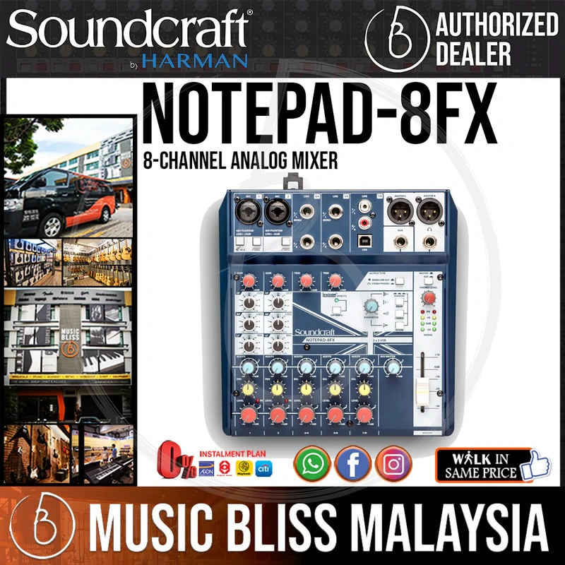Soundcraft Notepad-8FX Mixer with Effects