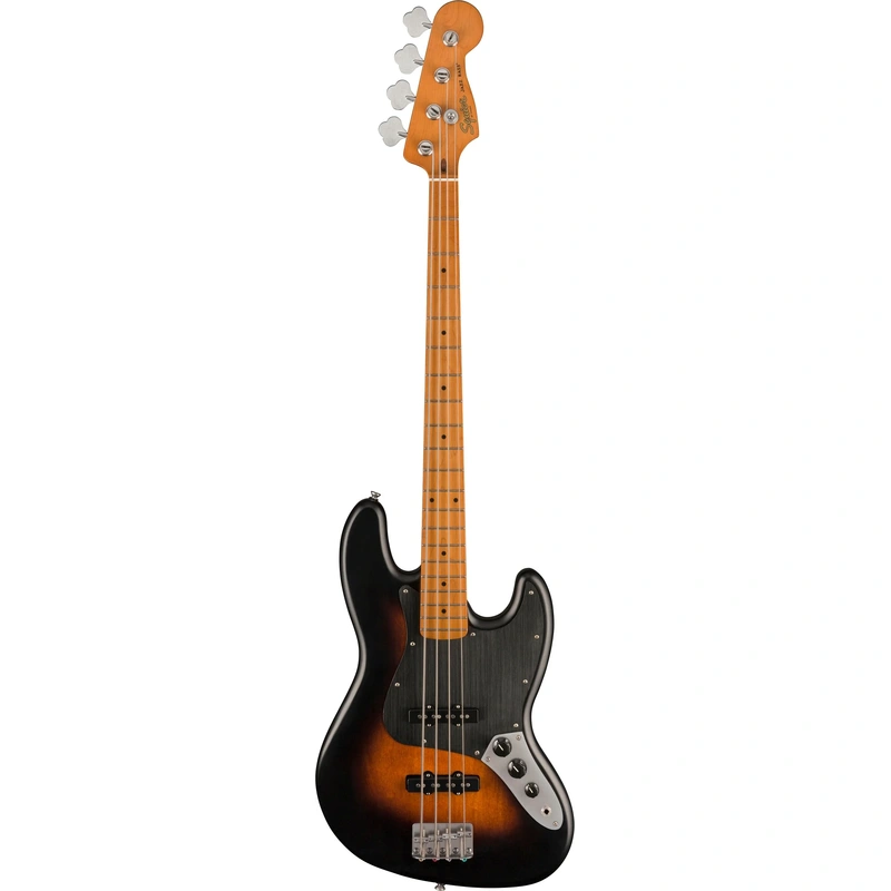 Squier 40th Anniversary Vintage Edition Jazz Bass Guitar  - Satin 2-Color Sunburst