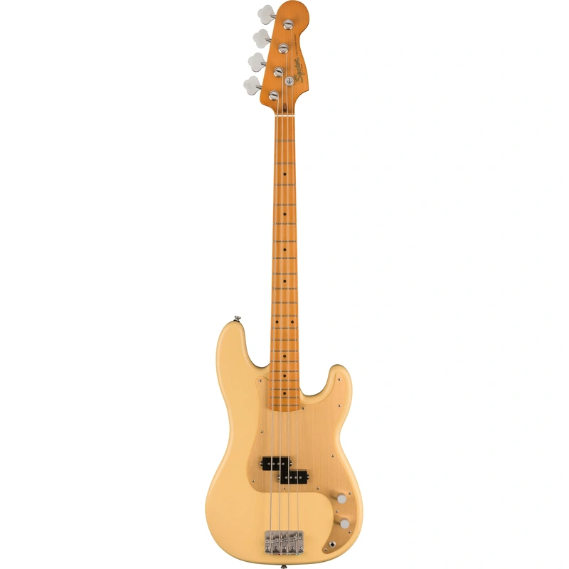 Squier 40th Anniversary Vintage Edition Precision Electric Bass Guitar - Satin Vintage Blonde
