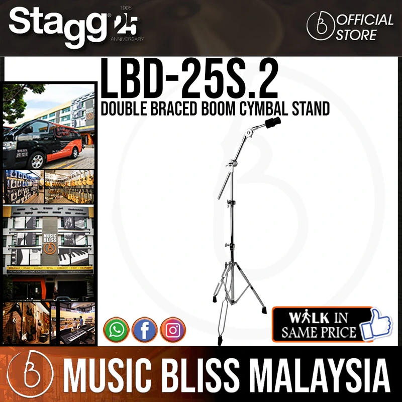 Stagg Double Braced Boom Cymbal Stand