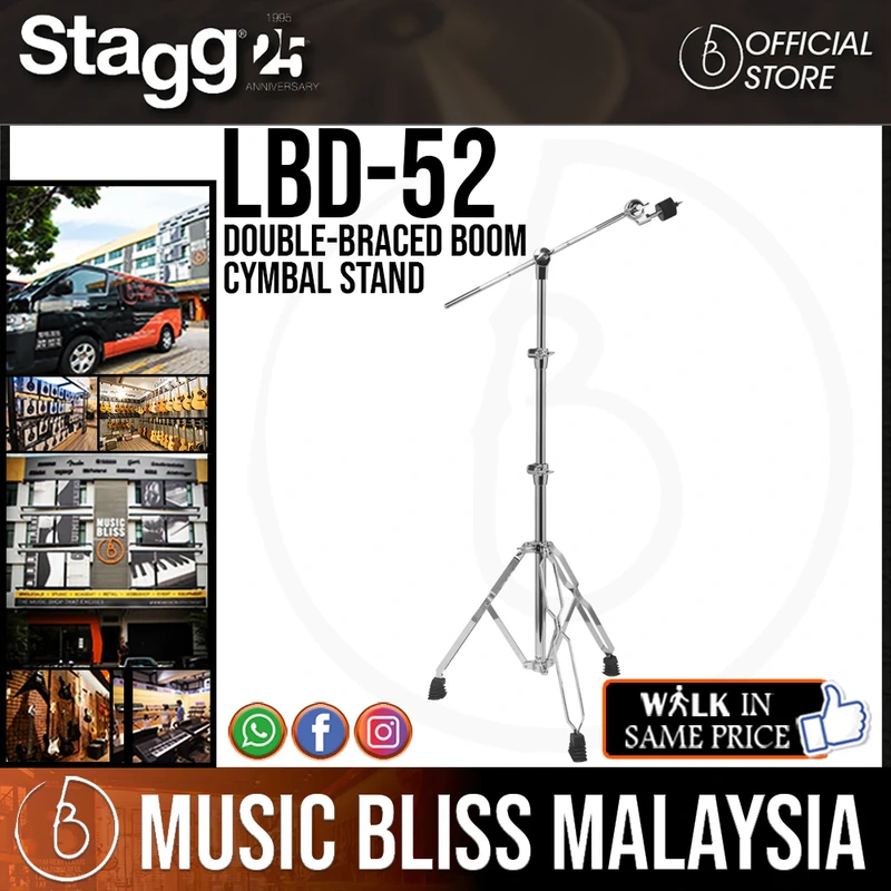 Stagg Double-Braced Boom Cymbal Stand