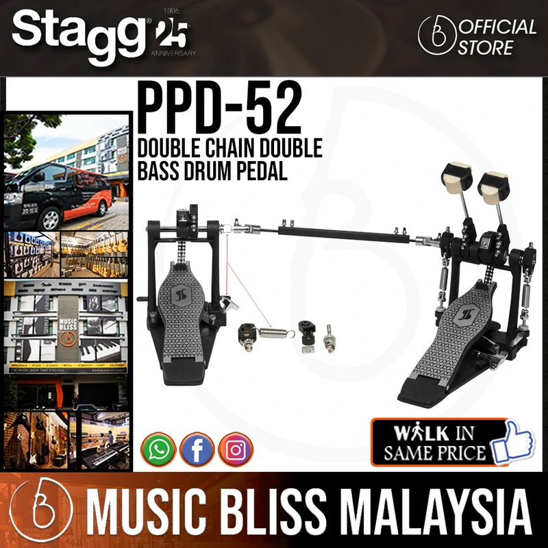 Stagg PPD-52 Double Chain Double Bass Drum Pedal