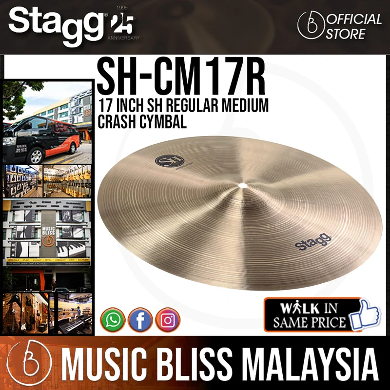 Stagg SH-CM17R 17 inch SH Regular Medium Crash Cymbal