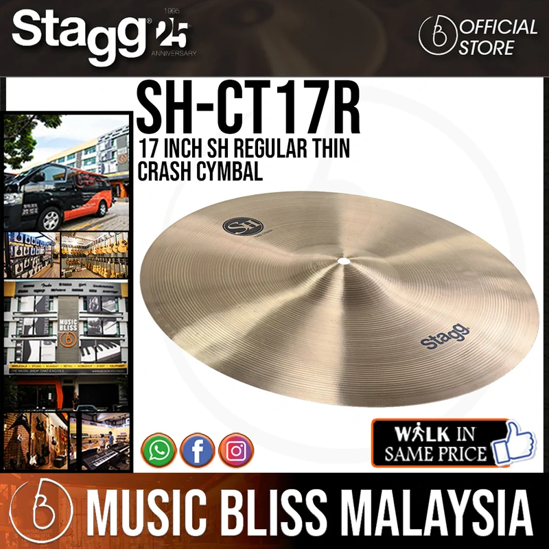 Stagg SH-CT17R 17 inch SH Regular Thin Crash Cymbal