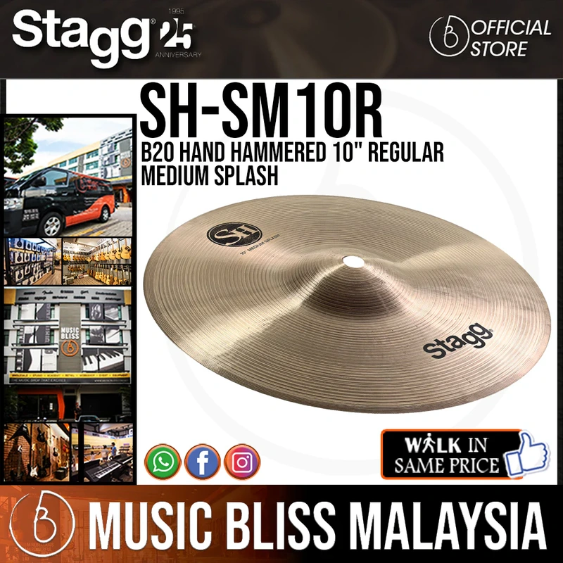 Stagg SH-SM10R B20 Hand Hammered 10" Regular Medium Splash