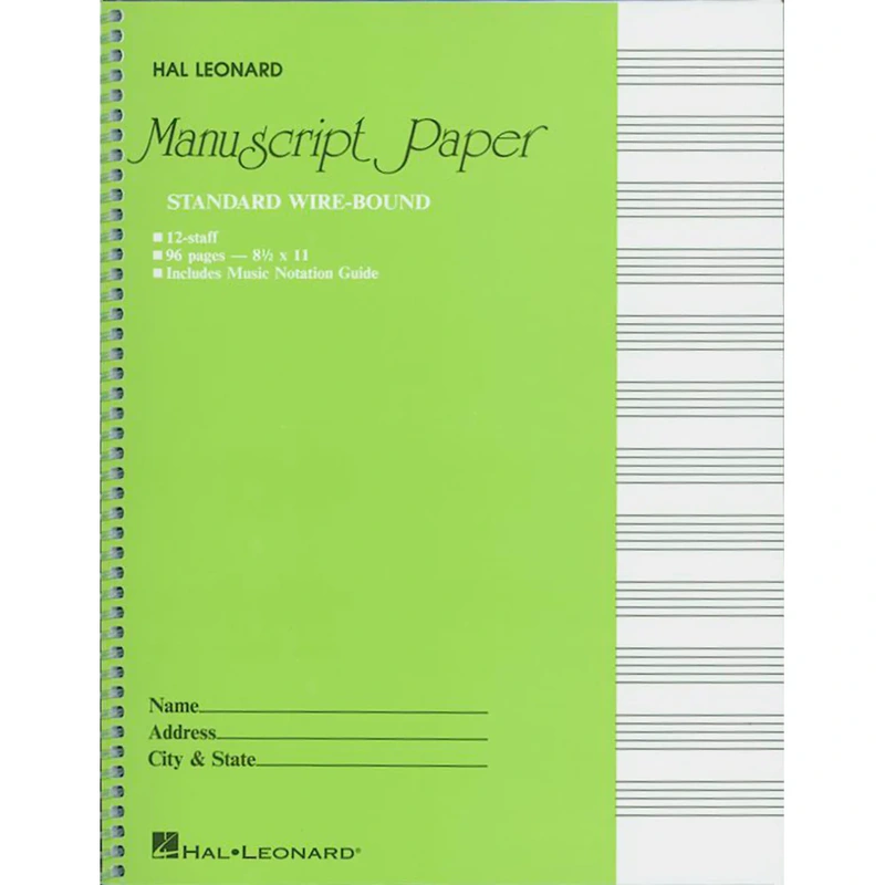 Standard Wirebound Manuscript Paper
