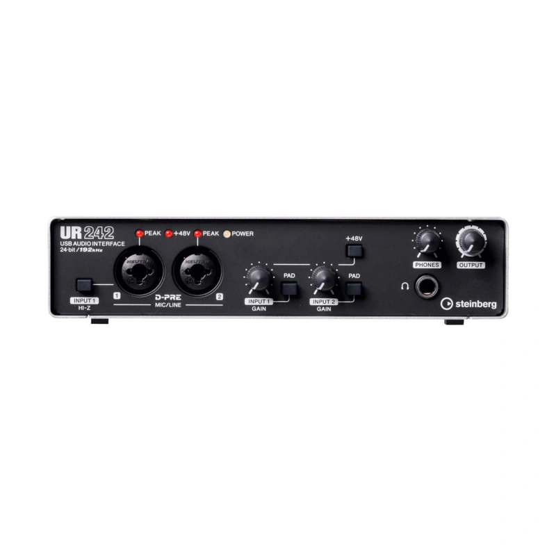 Steinberg UR242 - USB 2.0 Audio Interface with Dual Microphone Preamps and iPad Connectivity