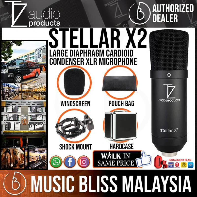 Stellar X2 Large Diaphragm Cardioid Condenser XLR Microphone